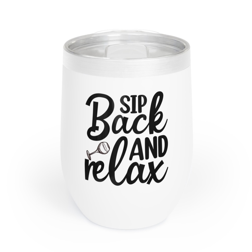 White Stainless Steel 12oz. Wine Tumbler